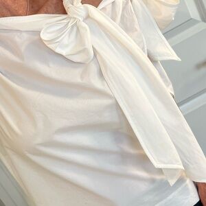 Ganni White Top with bows
